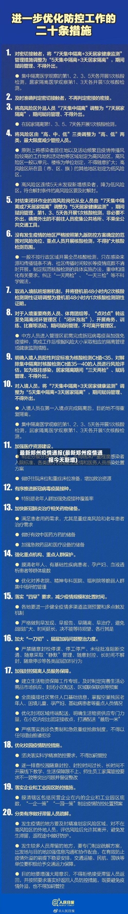 最新郑州疫情通报(最新郑州疫情通报今天新增)