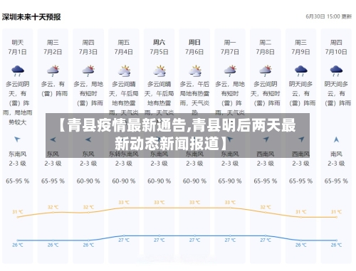 【青县疫情最新通告,青县明后两天最新动态新闻报道】