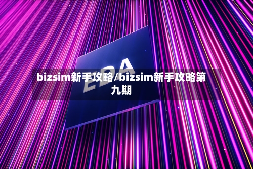 bizsim新手攻略/bizsim新手攻略第九期