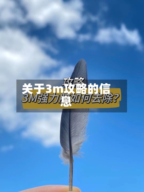 关于3m攻略的信息-第2张图片