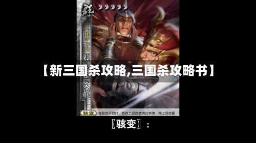 【新三国杀攻略,三国杀攻略书】-第3张图片