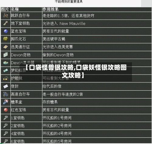 【口袋怪兽银攻略,口袋妖怪银攻略图文攻略】