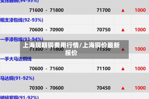 上海现期铜费用行情/上海铜价最新报价-第3张图片