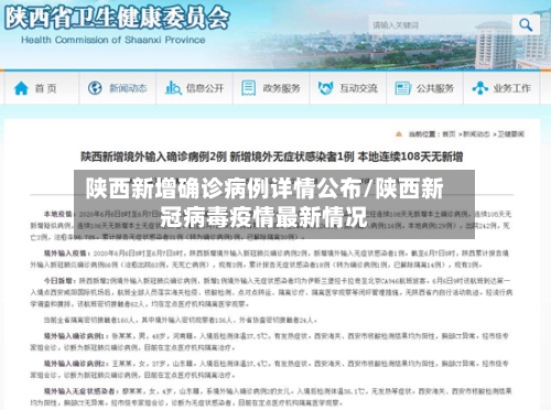 陕西新增确诊病例详情公布/陕西新冠病毒疫情最新情况-第2张图片
