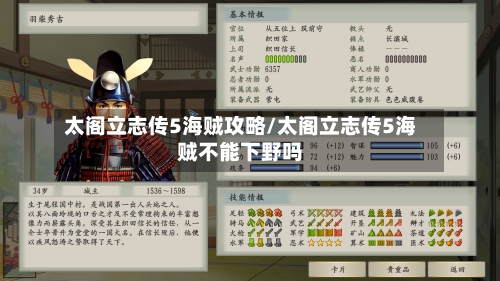 太阁立志传5海贼攻略/太阁立志传5海贼不能下野吗-第2张图片