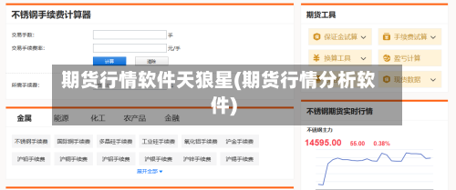 期货行情软件天狼星(期货行情分析软件)