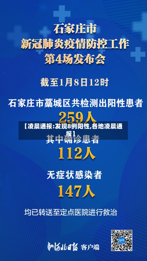 【凌晨通报:发现8例阳性,各地凌晨通报】