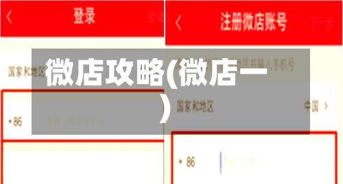 微店攻略(微店一)