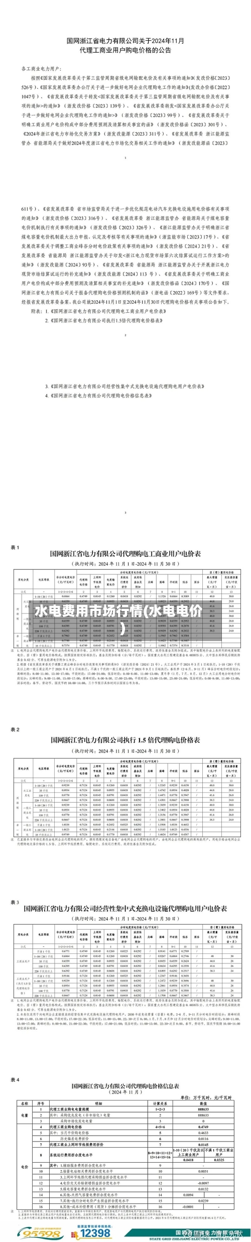 水电费用市场行情(水电电价)-第3张图片