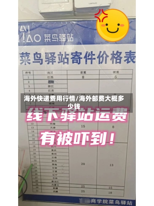 海外快递费用行情/海外邮费大概多少钱
