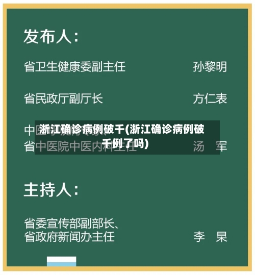 浙江确诊病例破千(浙江确诊病例破千例了吗)
