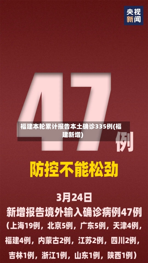 福建本轮累计报告本土确诊335例(福建新增)-第3张图片