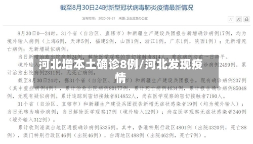 河北增本土确诊8例/河北发现疫情-第3张图片