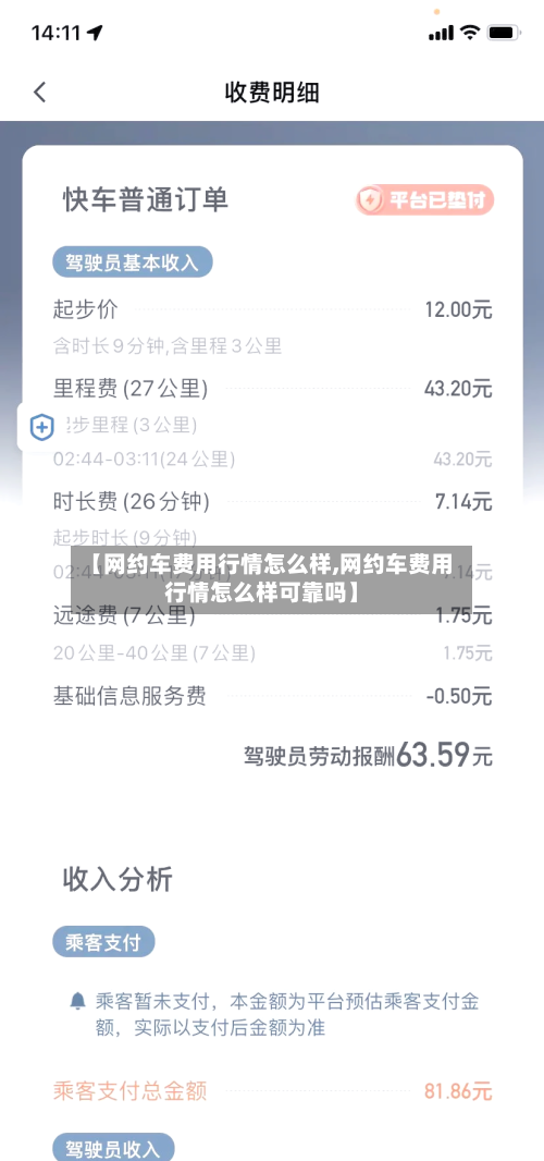 【网约车费用行情怎么样,网约车费用行情怎么样可靠吗】