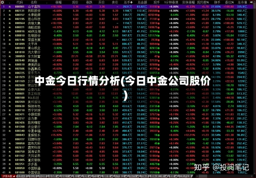 中金今日行情分析(今日中金公司股价)