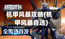 机甲风暴攻略(机甲风暴自选)-第3张图片