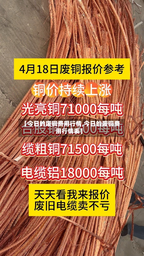 【今日的废铜费用行情,今日的废铜费用行情表】