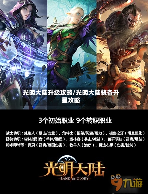 光明大陆升级攻略/光明大陆装备升星攻略-第2张图片