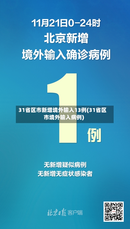 31省区市新增境外输入13例(31省区市境外输入病例)-第3张图片