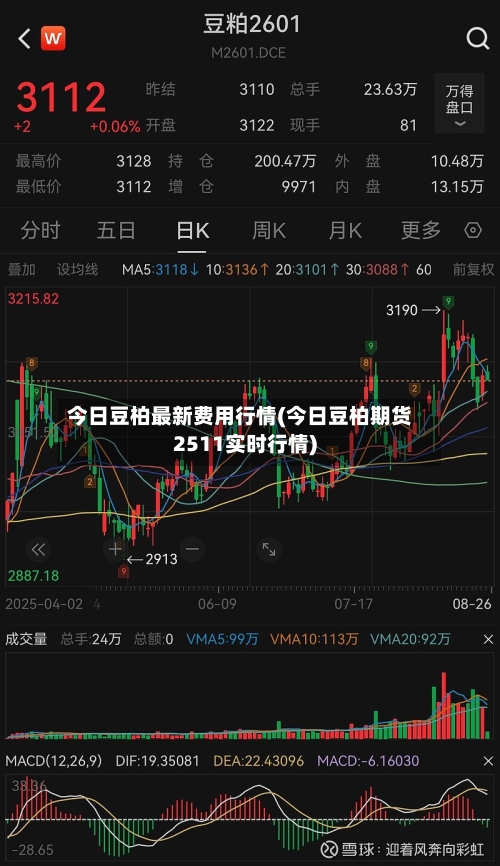 今日豆柏最新费用行情(今日豆柏期货2511实时行情)