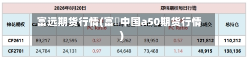 富远期货行情(富吋中国a50期货行情)-第3张图片