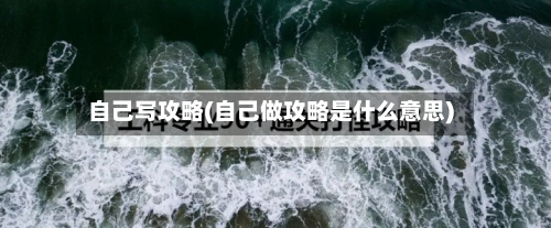 自己写攻略(自己做攻略是什么意思)