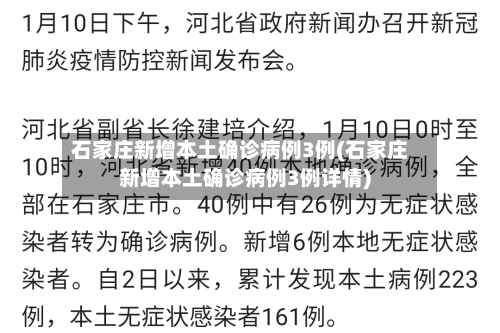 石家庄新增本土确诊病例3例(石家庄新增本土确诊病例3例详情)-第3张图片
