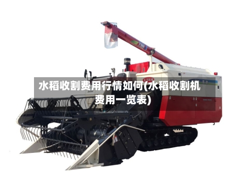 水稻收割费用行情如何(水稻收割机费用一览表)-第1张图片