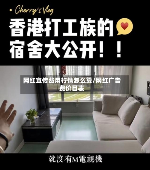 网红宣传费用行情怎么算/网红广告费价目表