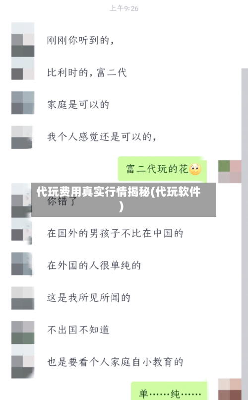 代玩费用真实行情揭秘(代玩软件)