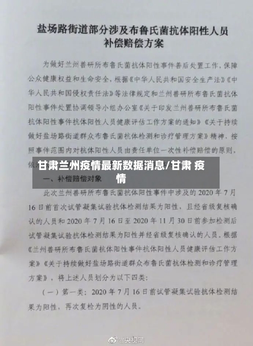 甘肃兰州疫情最新数据消息/甘肃 疫情-第1张图片