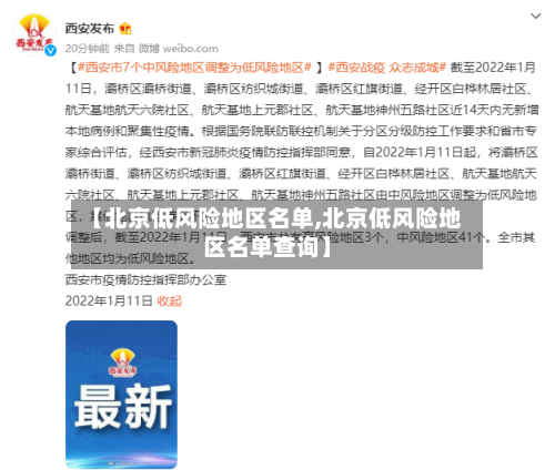 【北京低风险地区名单,北京低风险地区名单查询】-第2张图片