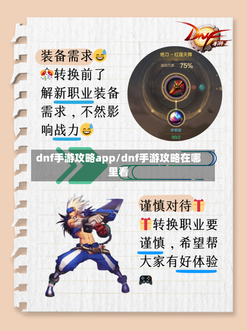 dnf手游攻略app/dnf手游攻略在哪里看