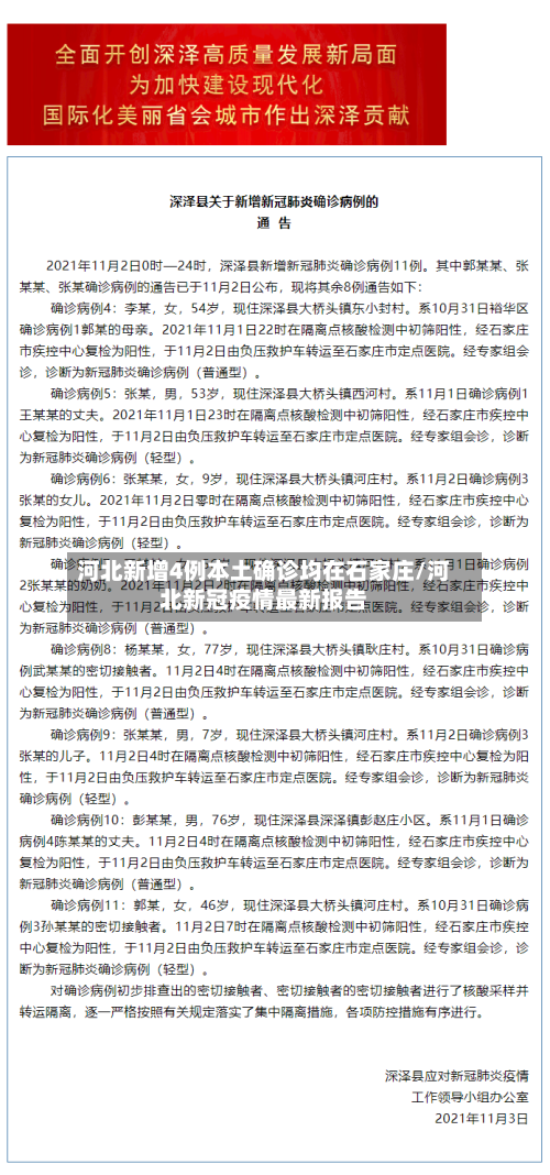 河北新增4例本土确诊均在石家庄/河北新冠疫情最新报告-第2张图片