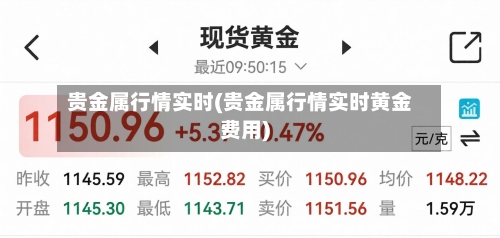 贵金属行情实时(贵金属行情实时黄金费用)-第1张图片