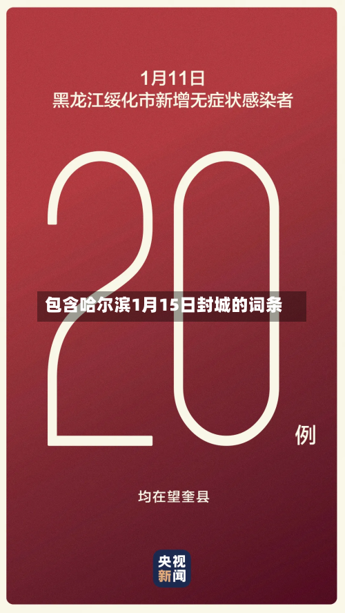 包含哈尔滨1月15日封城的词条-第1张图片