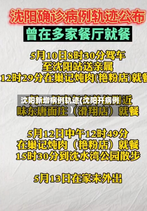 沈阳新增病例轨迹(沈阳开病例)
