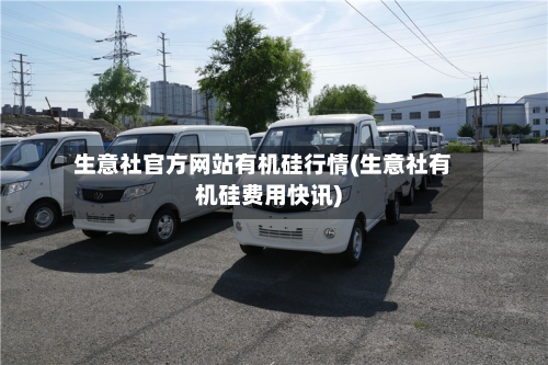 生意社官方网站有机硅行情(生意社有机硅费用快讯)-第1张图片