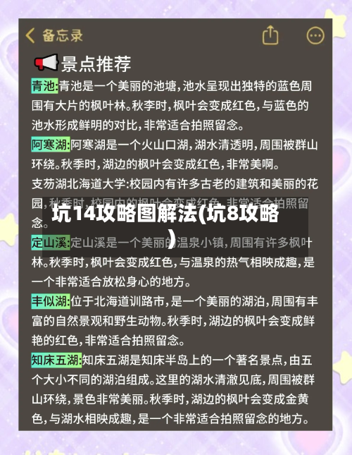 坑14攻略图解法(坑8攻略)-第1张图片