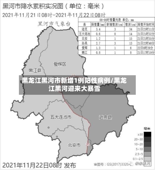 黑龙江黑河市新增1例阳性病例/黑龙江黑河迎来大暴雪-第3张图片