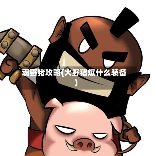 魂野猪攻略(火野猪爆什么装备)-第2张图片
