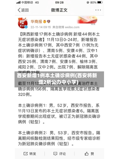 西安新增1例本土确诊病例(西安将新增2所公办中小学)-第2张图片