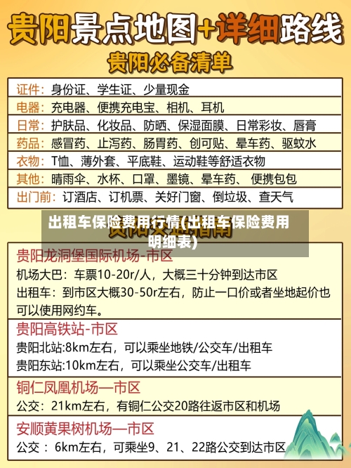 出租车保险费用行情(出租车保险费用明细表)-第2张图片