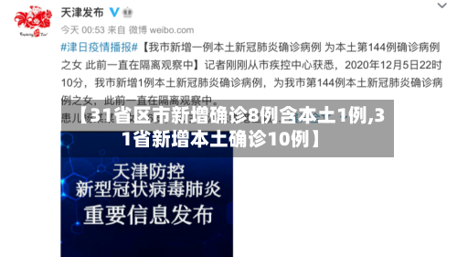 【31省区市新增确诊8例含本土1例,31省新增本土确诊10例】-第2张图片