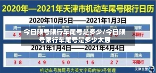 今日限号限行车尾号是多少/今日限号限行车尾号是多少太原-第3张图片