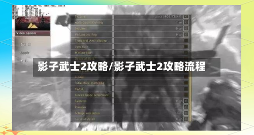 影子武士2攻略/影子武士2攻略流程