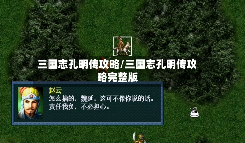 三国志孔明传攻略/三国志孔明传攻略完整版-第2张图片
