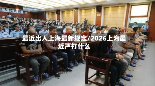 最近出入上海最新规定/2026上海最近严打什么-第2张图片
