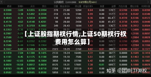 【上证股指期权行情,上证50期权行权费用怎么算】-第1张图片