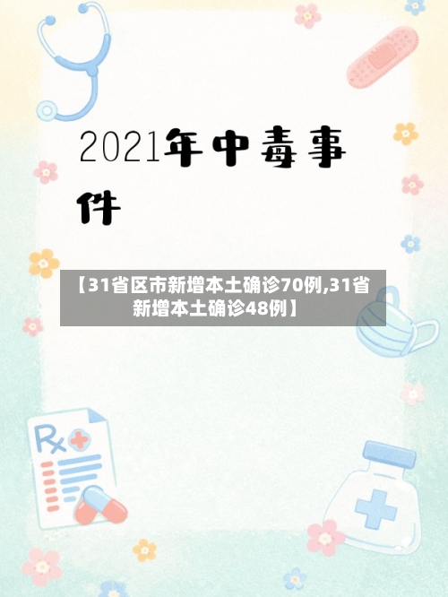 【31省区市新增本土确诊70例,31省新增本土确诊48例】-第1张图片